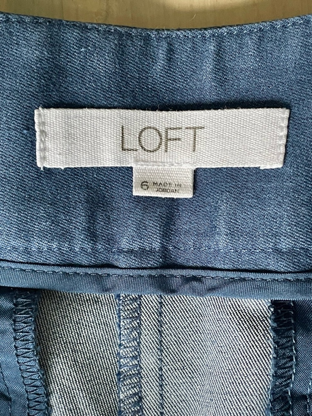 LOFT Blue Riviera Sailor Shorts Size 6 - Picture 5 of 7